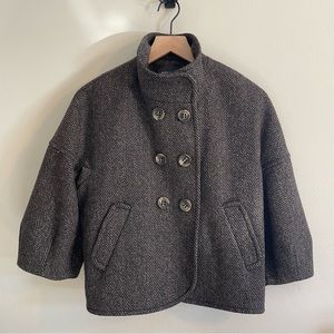 BCBGMaxAzria Wool Blend Tween Cape-like Coat